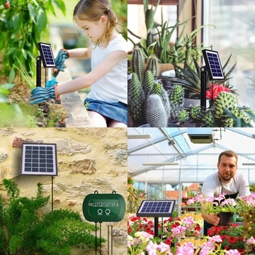 nawadnianie kropelkowe solarny system ogrodu automatyczne 15 m do 15 roślin