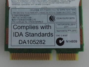 Карта Wi-Fi TOSHIBA C855 PA3839U