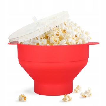Duży pojemnik na popcorn do mikrofalówki z