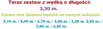 Bogaty Zestaw Wędkarski Spławik TERAZ WĘDKA 3,30m.