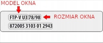 ROLETA PLISA DACHOWA na okno o wymiarach 78X118