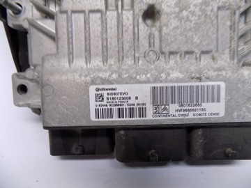 ECU C4 1.6 HDI HW9666681180 9801622880 S180123008B