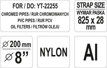 YATO YT-22256 ЗАПАСНАЯ ЛЕНТА ДЛЯ ТРУБНОГО КЛЮЧА