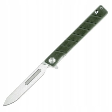Stainless steel scalpel, replaceable blade