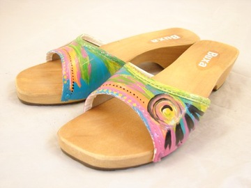 38 UK5 KLAPKI BUTY DREWNIAKI # BUXA # 1996