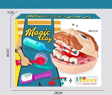 CIASTOLIN MAŁY DENTYSTA LEKARZ STOMATOLOG ZESTAW DENTYSTYCZNY PREZENT