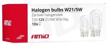 ŻARÓWKA ŻARÓWKI W21/5W 12V W3X16Q X10 10 SZTUK