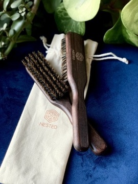 ЩЕТКА ДЛЯ ВЛОЖЕННЫХ ВОЛОС 100% ВОЛОС КАБАНА