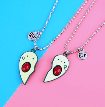 Ожерелье дружбы с авокадо для пар BFF FRIENDS