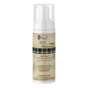 AVA LABORATORIUM ECO MEN PIANKA DO MYCIA TWARZY AKTYWUJĄCA FEROMOY 150ml