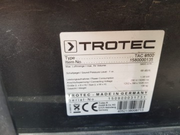 Цена брутто очистителя воздуха TAC 6500