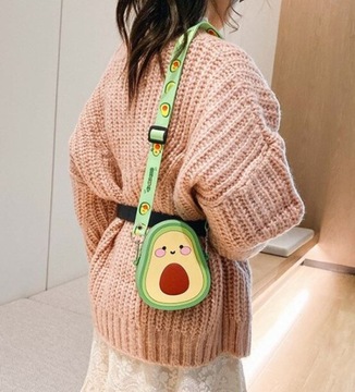 TOREBKA SILIKONOWA DZIECIĘCA NA RAMIĘ AWOKADO