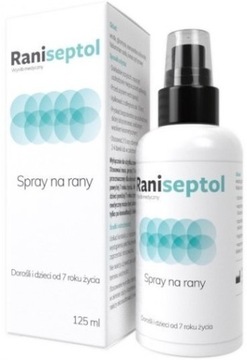 RANISEPTOL SPRAY na rany oparzenia bakterie 125ml