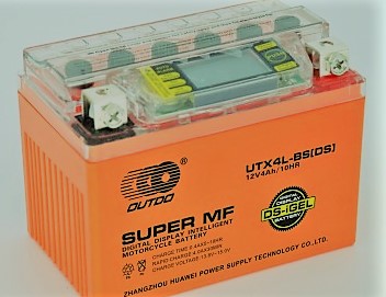 AKUMULATOR żelowy 12V 4Ah YTX4L-BS test LCD Skuter