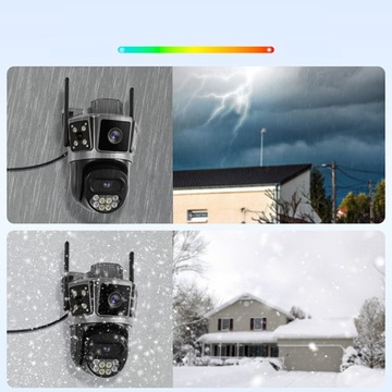 ДВОЙНАЯ КАМЕРА 2X5MP 5 ГГц ЗУМ ВНЕШНЕЕ ВРАЩЕНИЕ IP WIFI ОБНАРУЖЕНИЕ ТРЕВОГИ