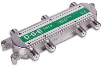 Rozgałęźnik 1/ 6 Splitter Sygnału TV SAT Unicable