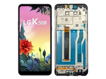 WYŚWIETLACZ LCD RAMKA SZYBKA DO LG K50s LM-X540