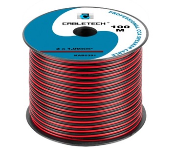 Kabel Głośnikowy, Przewód, Taśma LED 2x1 100 m Lutowanie Ledów Meble