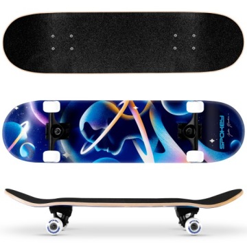 Скейтборд класичний з принтом PU 92A ABEC3 Spokey ASTRO