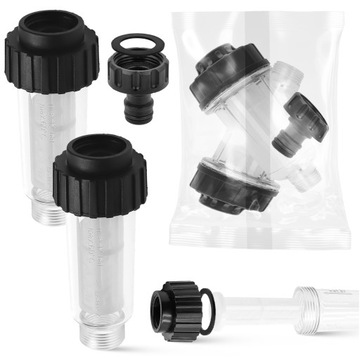 2 фильтра для воды для мойки высокого давления МАЛЕНЬКИЙ Karcher K2 K3 K4 K7 + соединитель для шланга