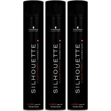 Schwarzkopf Silhouette lakier do włosów 3x750ml