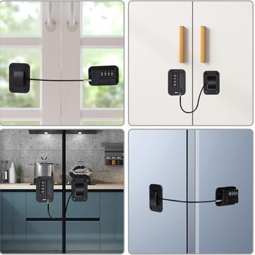 замок для холодильника, комбинированный, ящика, шкафа, двери, мебельный, замок, 2 шт.