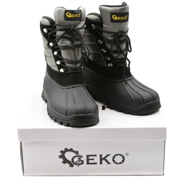 ЗАЩИТНАЯ РАБОЧАЯ ОБУВЬ РАЗМЕР 41 ЗИМНИЕ СНЕЖНЫЕ БОТИНКИ ТЕПЛЫЕ И ПРОЧНЫЕ GEKO