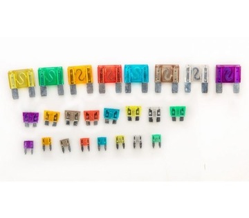 НАБОР АВТОМОБИЛЬНЫХ ПРЕДОХРАНИТЕЛЕЙ NEO Tools, КОРОБКА