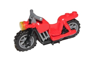 LEGO POJAZD MOTOCYKL MOTOR CZERWONY ŚWIATŁO, NOWY
