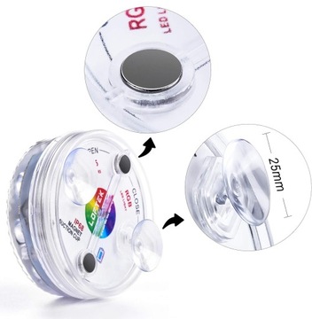4 шт. МНОГОЦВЕТНЫЕ СВЕТИЛЬНИКИ RGB ДЛЯ ПОДВОДНОЙ СПА-ВАННЫ ДЛЯ ВАЗЫ