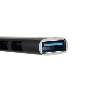 Современный разветвитель USB-концентратора на 4 порта * Прочный алюминиевый корпус