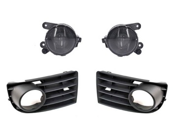Halogeny soczewki + kratki VW Golf V 5 komplet