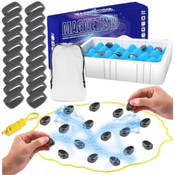 Магнитные камни Стратегическая семейная игра Набор магнитных шахмат