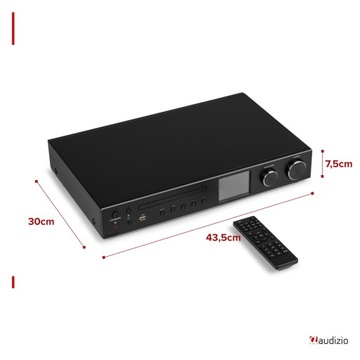 Tuner cyfrowy radio internetowe WIFI DAB+ CD tuner FM BT USB MP3 Audizio