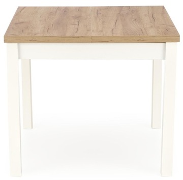 РАСШИРЯЕМЫЙ квадратный стол 90x90 TIAGO SQUARE CRAFT OAK WHITE Halmar