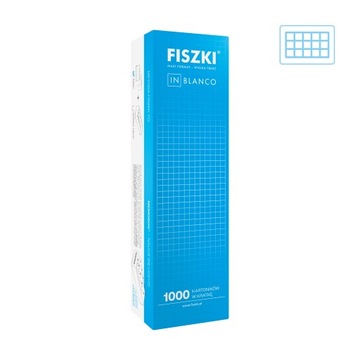 Czyste FISZKI IN BLANCO 1000 sztuk – definicje, schematy, pojęcia