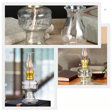 LAMPA NAFTOWA SZKLANA LATARNIA DOMOWA LAMPA NAFTOWA
