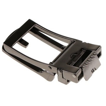 Automatic Metal Belt Buckle Gunmetal Gray