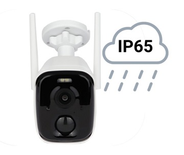 ВНЕШНЯЯ АККУМУЛЯТОРНАЯ WIFI КАМЕРА IP 4Mpx БЕЛАЯ АУДИО ПРИЛОЖЕНИЕ DVS СИГНАЛИЗАЦИЯ