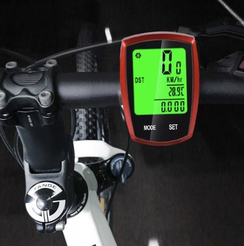 ВЕЛОСИПЕДНЫЙ СЧЕТЧИК БЕСПРОВОДНОЙ ТЕРМОМЕТР НОЧНОЙ РЕЖИМ СПИДОМЕТР LCD PRO