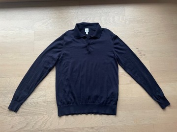 Sweterek polo H&M PREMIUM wełna rozm.L MAN