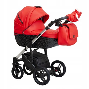 3 w 1 wózek dziecięcy 3w1 CZERWONY Euforia Premium Paradise BABY