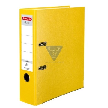 Herlitz Segregator Q.file 8 cm Żółty