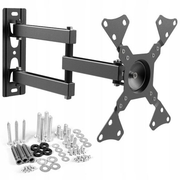 MOCNY UCHWYT ŚCIENNY REGULOWANY 13 - 42 CALI DO 30kg
