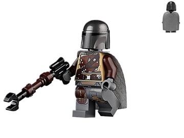 LEGO STAR WARS - Mandalorian Din Djarin (Mando) + broń ! 75292 sw1057
