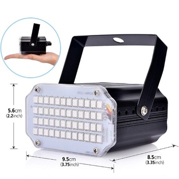 DJ RGB DISCO LIGHTING СТРОБОСКОПИЧЕСКАЯ ЛАМПА ДЛЯ ВЕЧЕРИНКИ С ДИСТАНЦИОННЫМ УПРАВЛЕНИЕМ