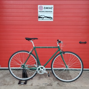BALUMA Односкоростной городской велосипед Torpedo Bottle Green, размер 50
