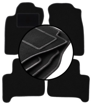 Velurové koberce komplet pro: Toyota Land Cruiser J120 5-dveře (2002-2009)
