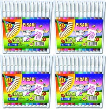 Pisaki mazaki Kamet 12 SZTUK MIX KOLORÓW x 4 opak