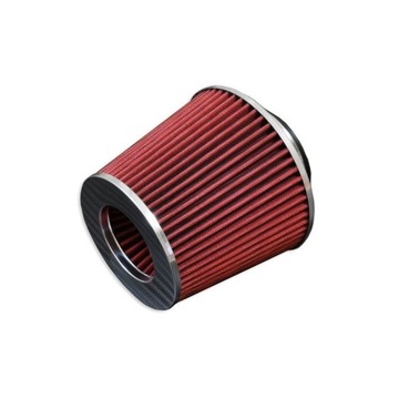 Stożkowy filtr powietrza - stożek 76mm czerwony